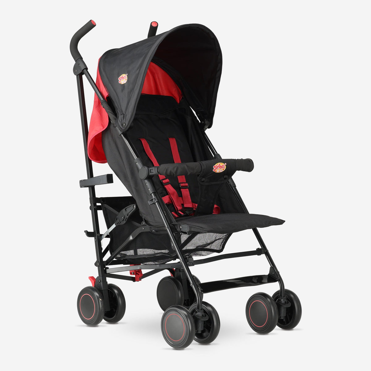 Umbrella Stroller - Adjustable Stroller - Up to 15 kg - Gray/Red