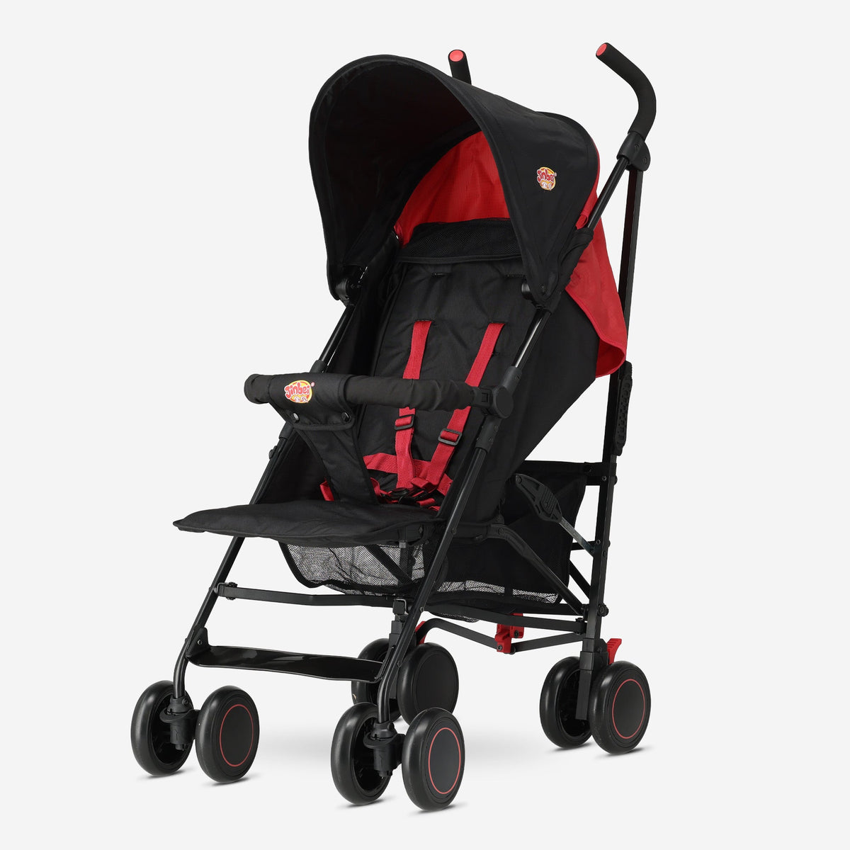 Umbrella Stroller - Adjustable Stroller - Up to 15 kg - Gray/Red
