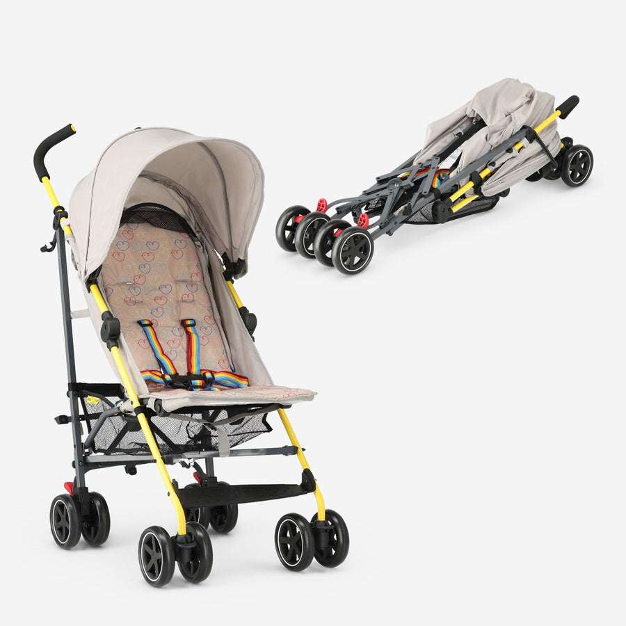 Umbrella Stroller - Adjustable Stroller - Up to 15 kg - Cream Multi