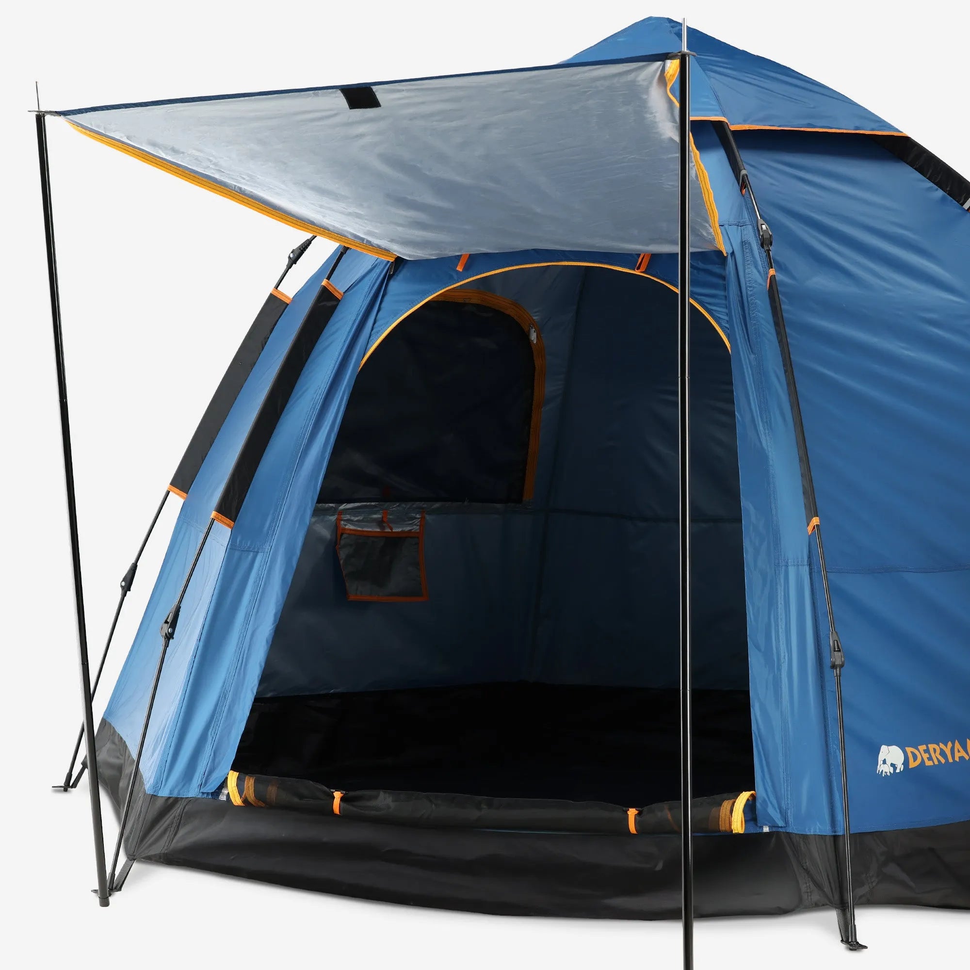 deryan 4p pop up tent Pop-Up Tent XL Navy Quick Setup