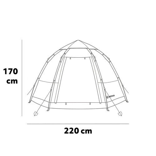 arizona l zelt Pop-Up-Zelt XL Navy Schnellaufbau