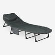 Mooiys Foldable Camp Bed – Camping Bed with Adjustable Backrest – Gray