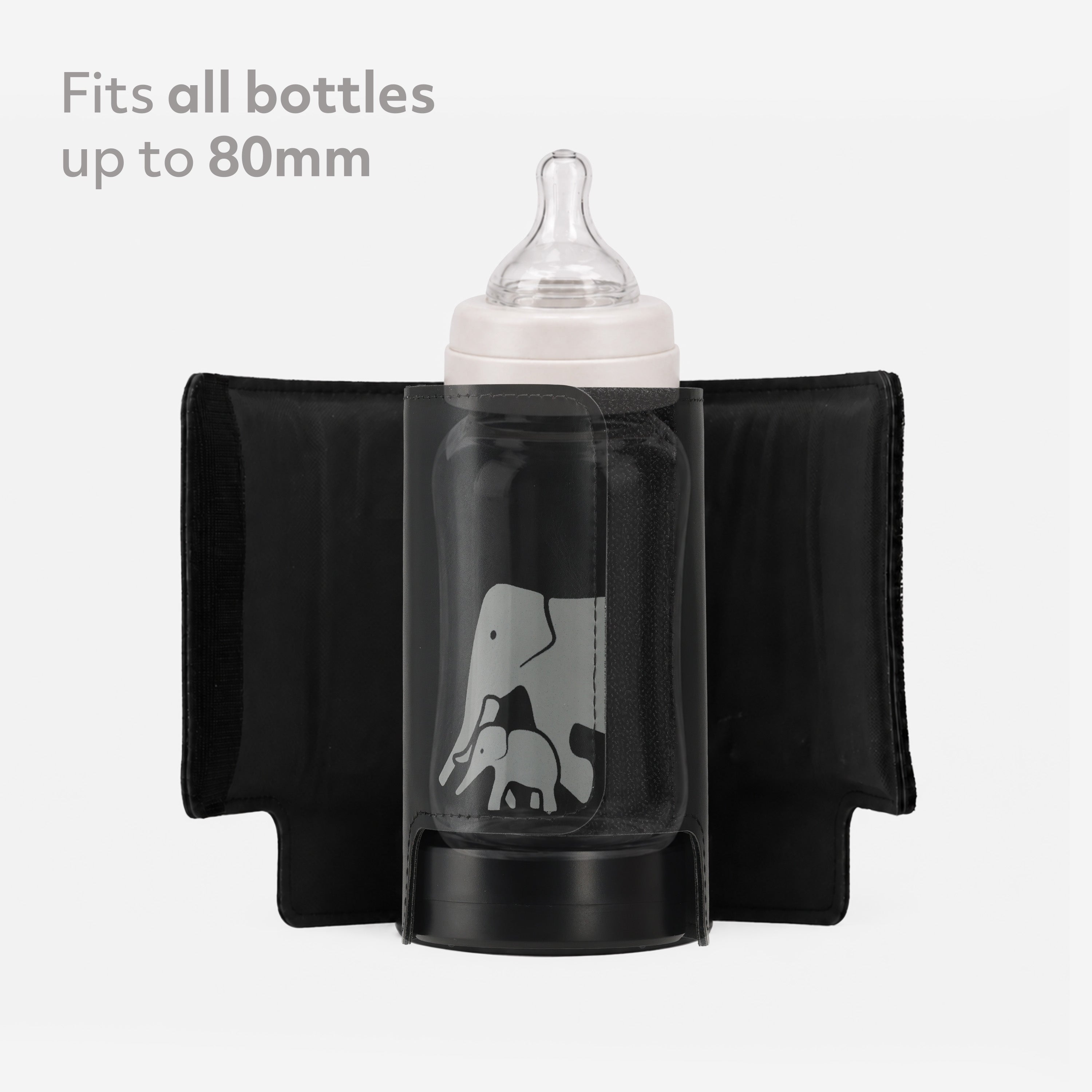 Portable Sleeve Bottle Warmer - Black