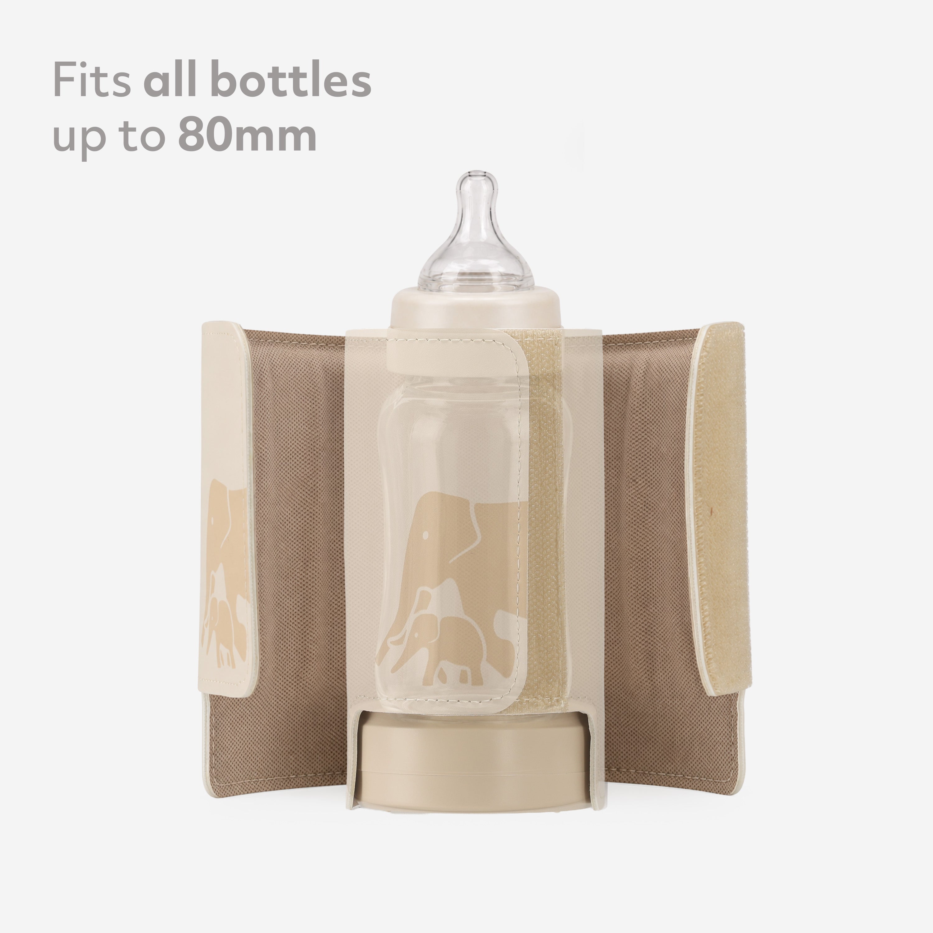 Portable Bottle Warmer Sleeve  - Cream