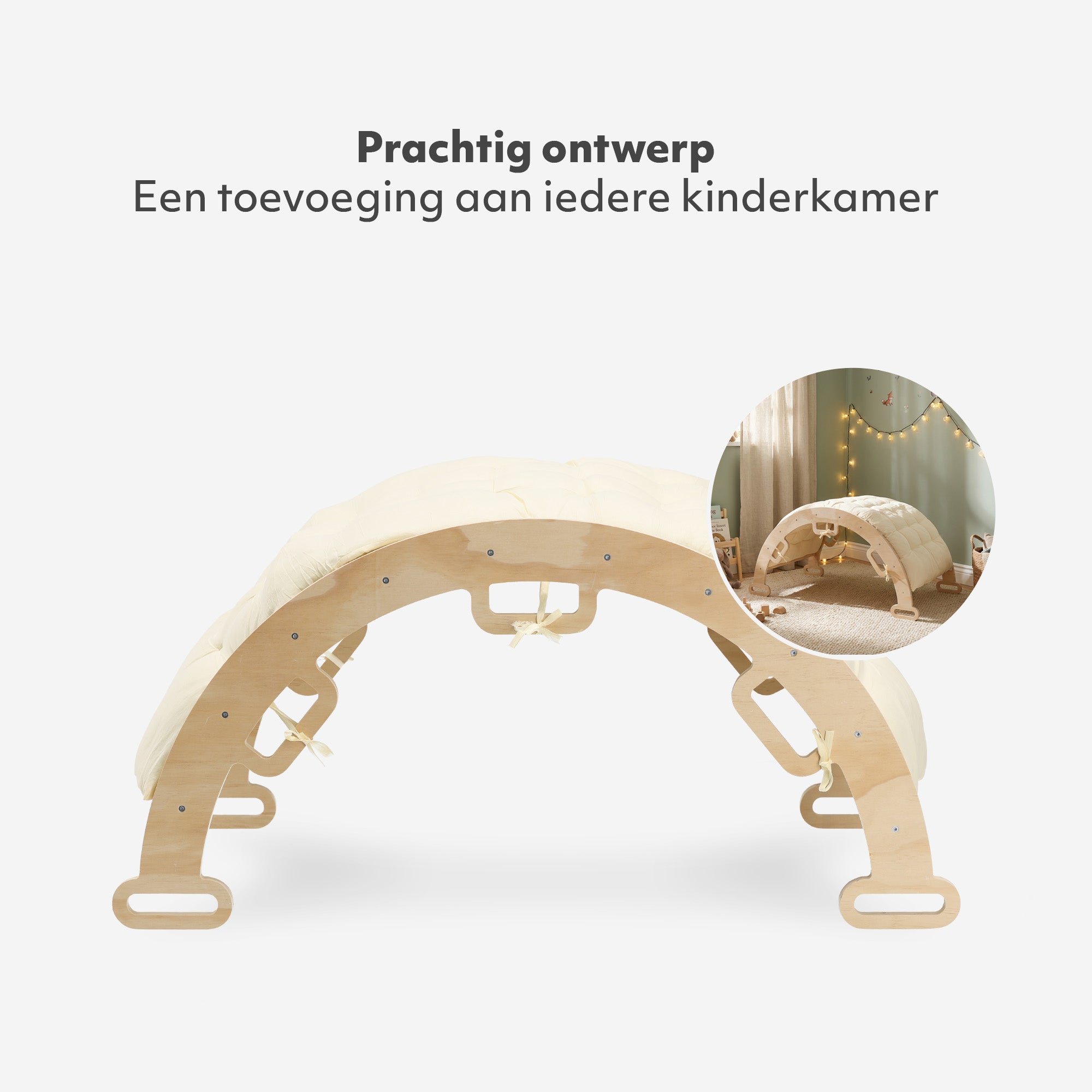 Luxury Wooden Climbing Arch with Cushion