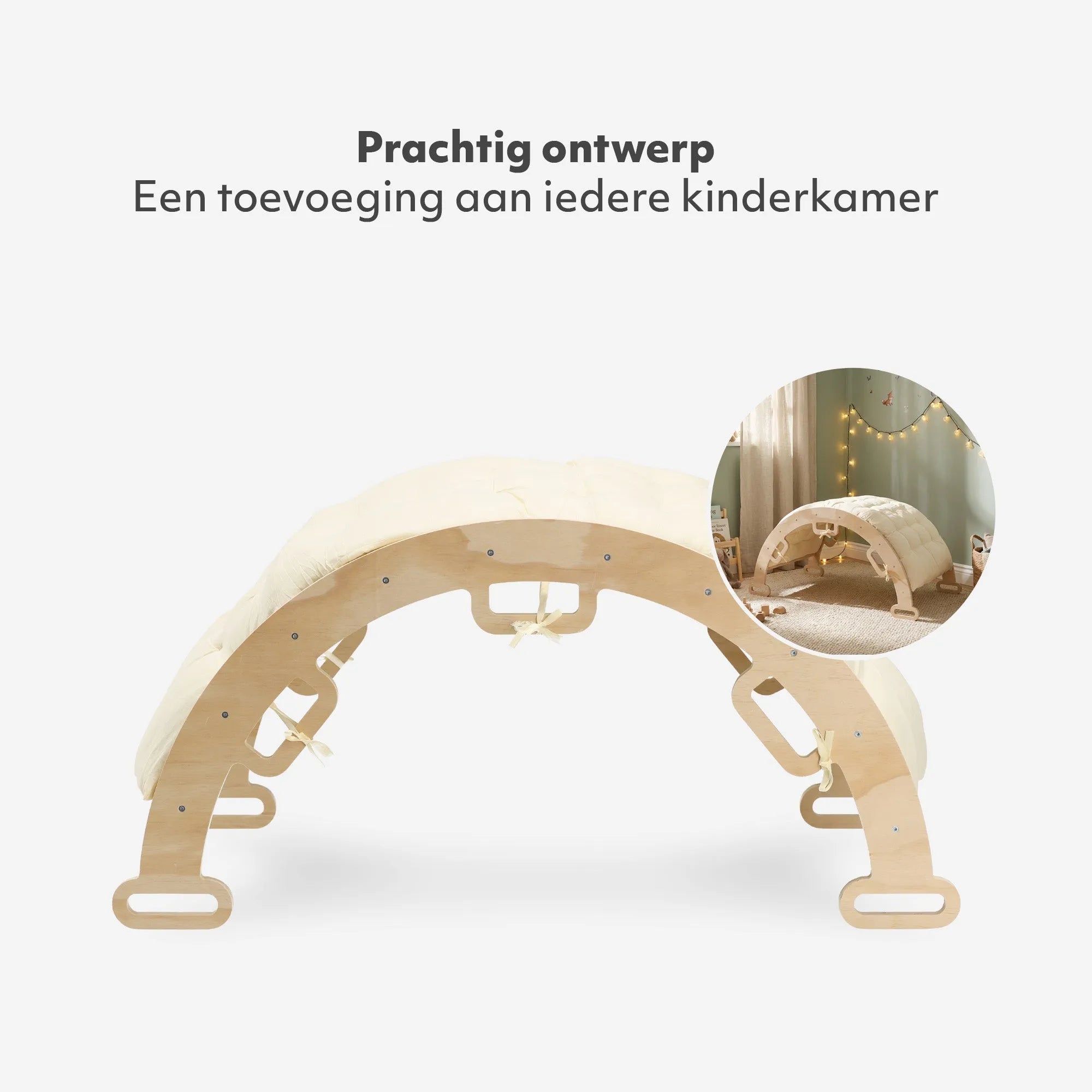 Arco da Arrampicata in Legno di Lusso con Cuscino