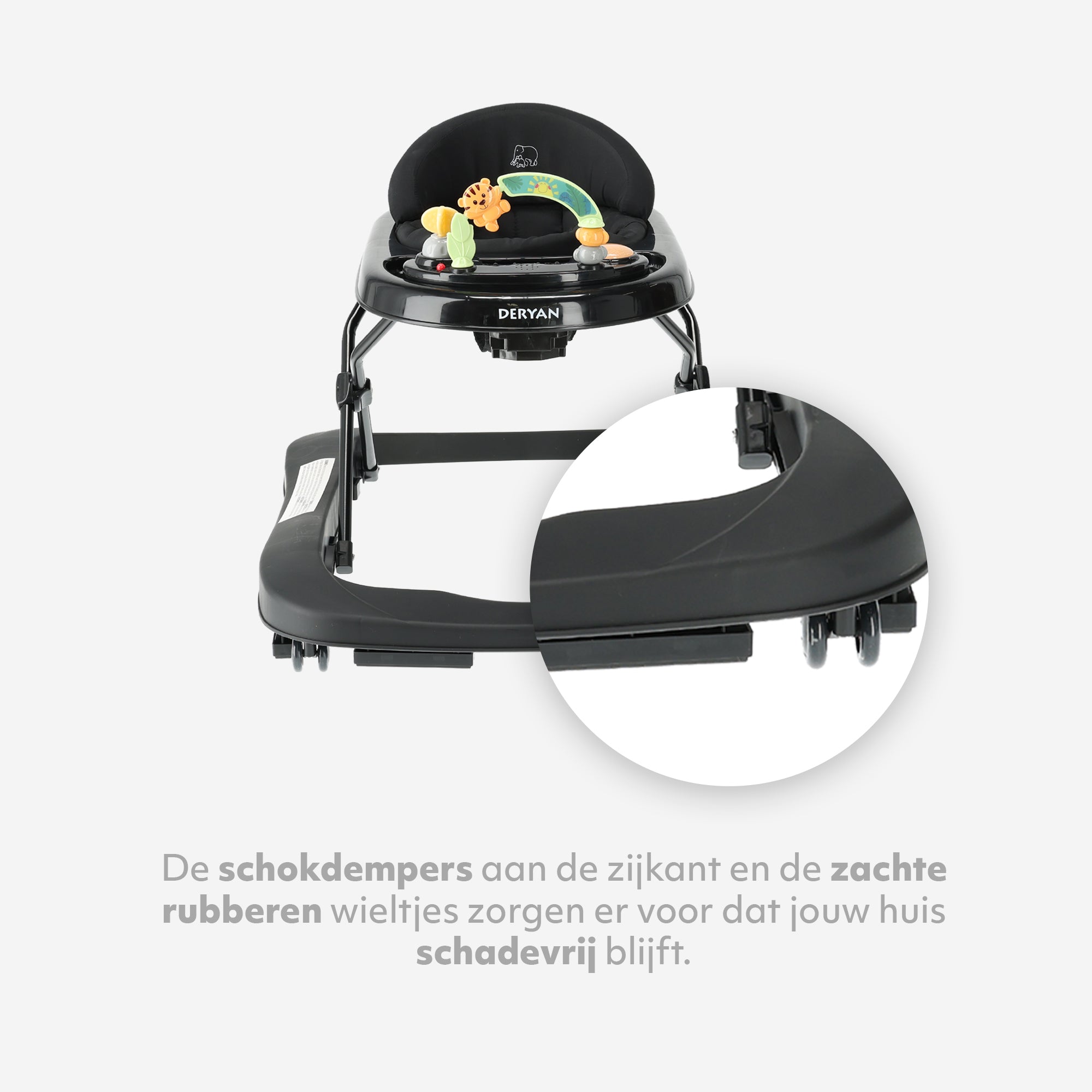 2-in-1 Lauflernwagen Schwarz