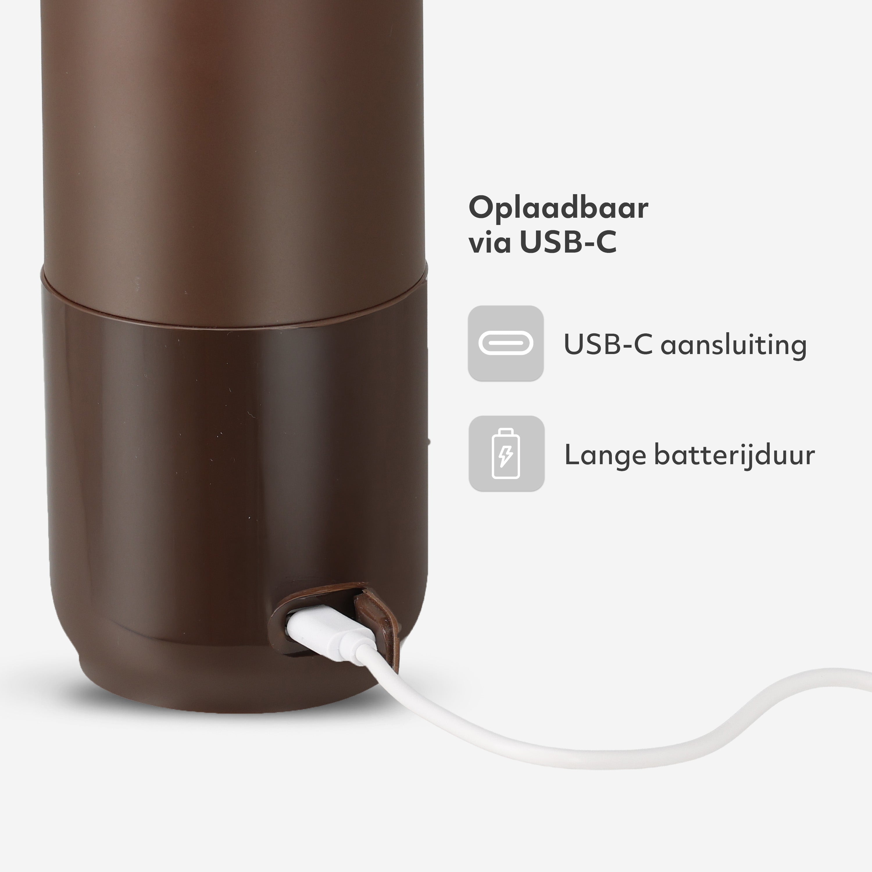 Draagbare Elektrische Flessenwarmer - Draadloos - Bruin