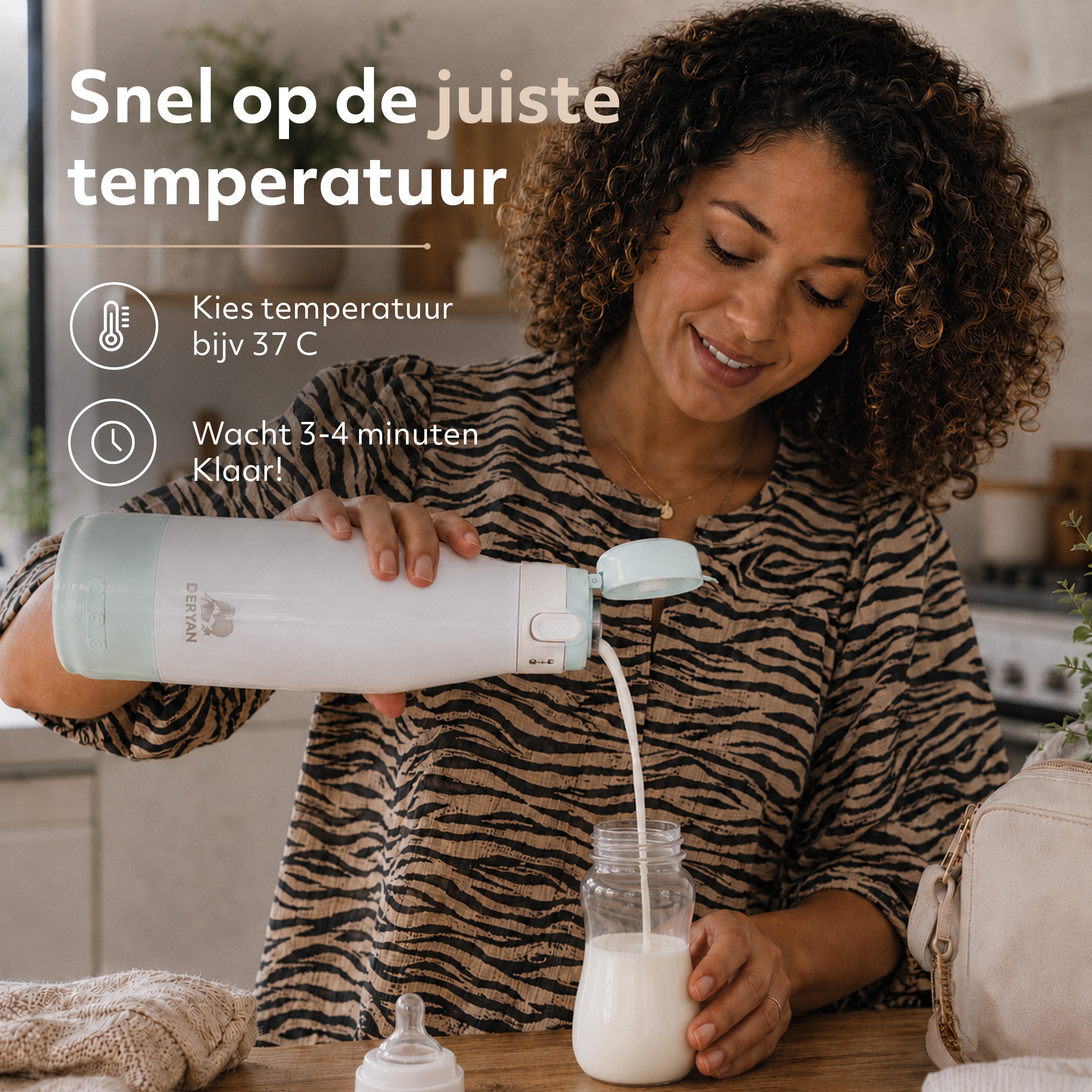 Wireless Bottle Warmer 350 ml - Mint