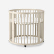 Willow Wooden Round Playpen with Mattress - Sand