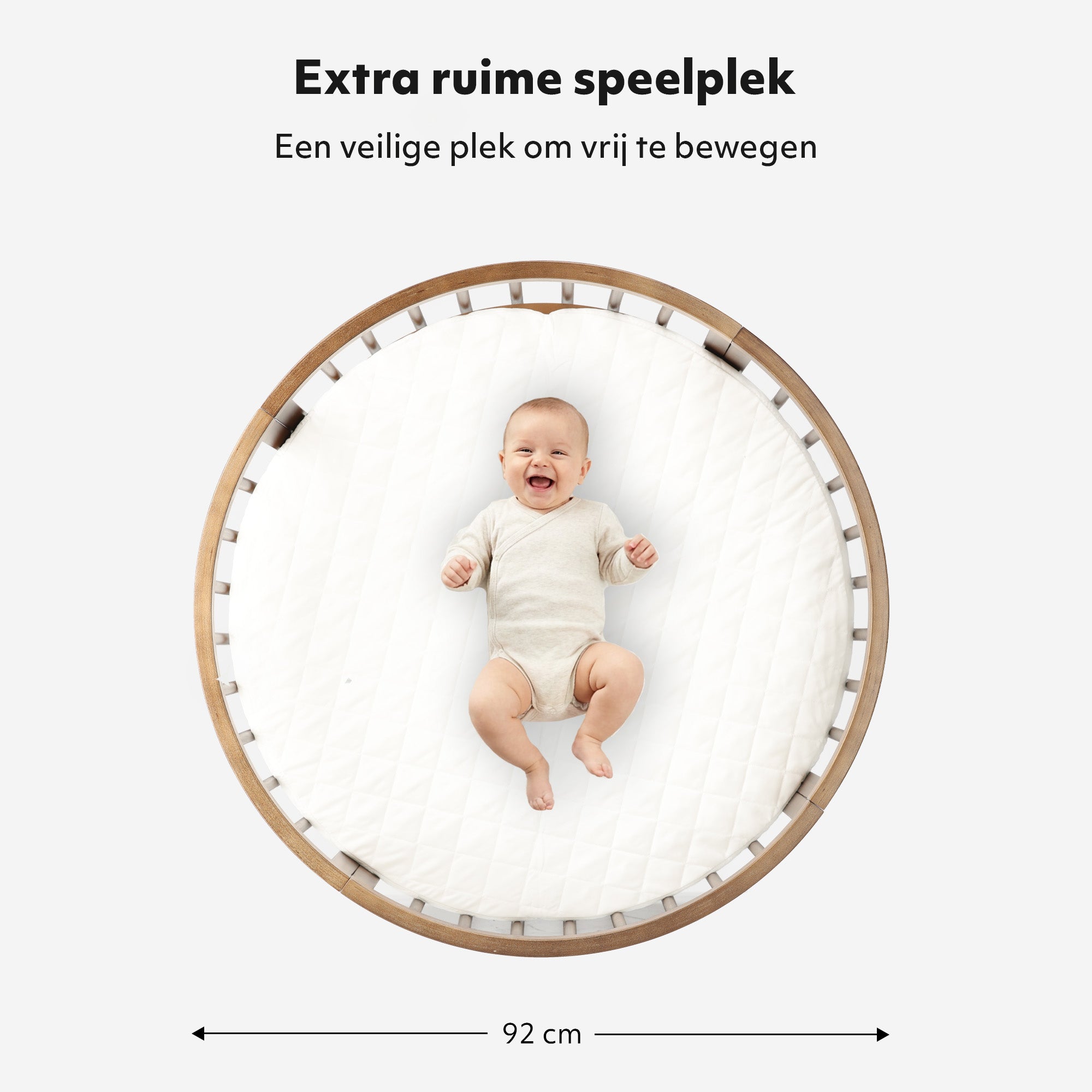 Willow Houten Ronde Box inclusief matras - Brown