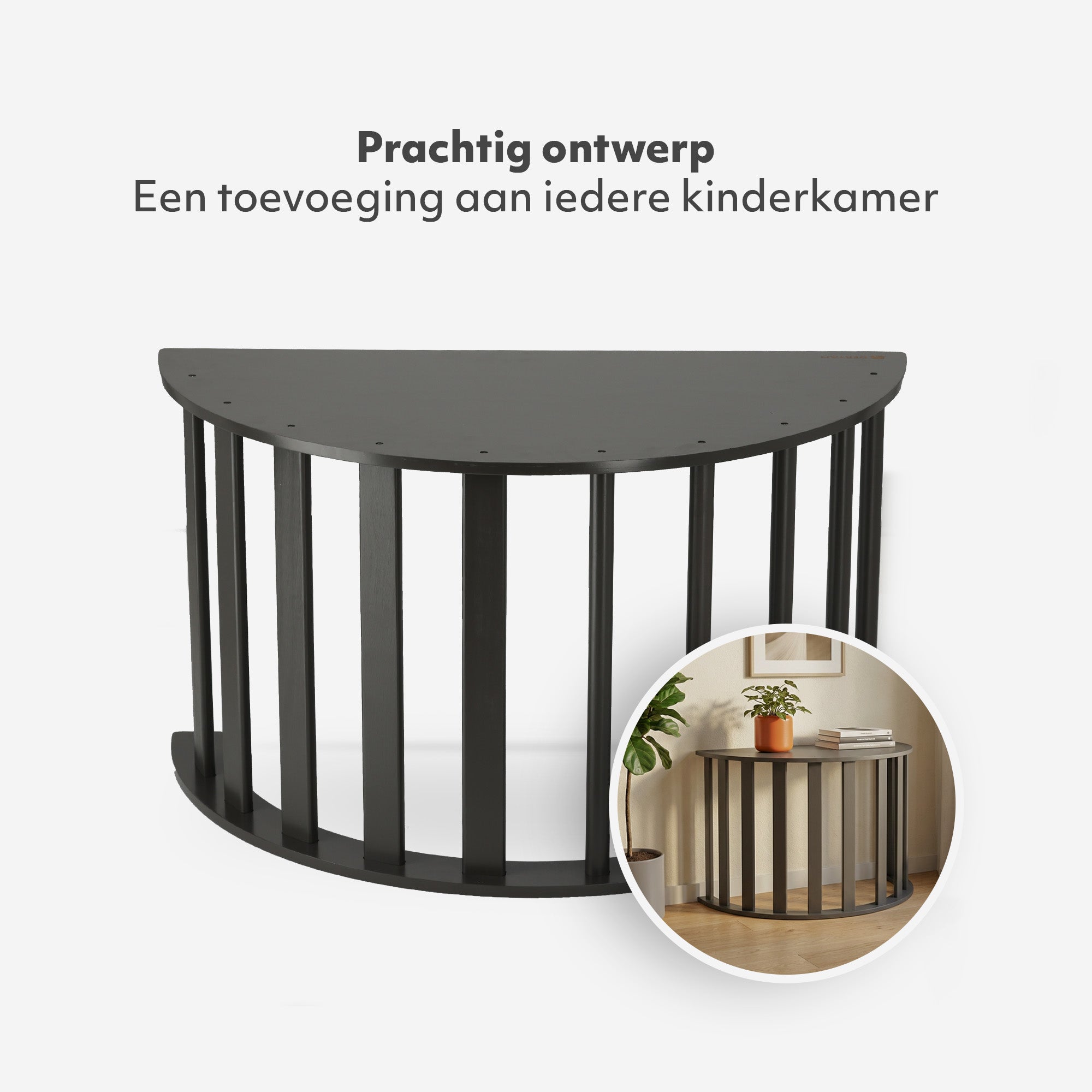 Multifunctional Climbing Arch - 5-in-1 model - Play arch - Climbing frame - Play equipment - Includes cushion - Drawing table - Black