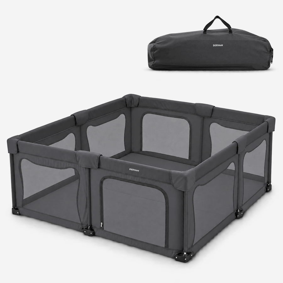 Foldable Playpen XL - Gray