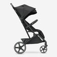 XP XL Buggy Sort – kompakt, sammenklappelig barnevogn med XL-sæde og justerbar kaleche