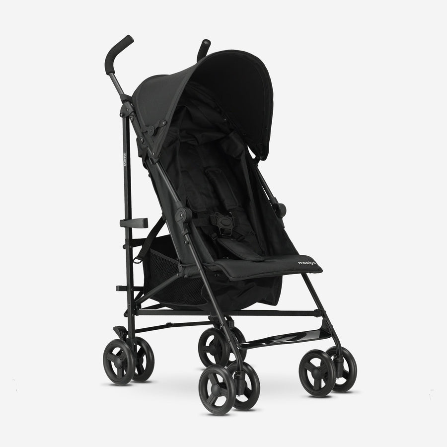 Mooiys Zeke Umbrella Stroller - 5-Point Harness - Suitable for Children up to 22 kg - Black