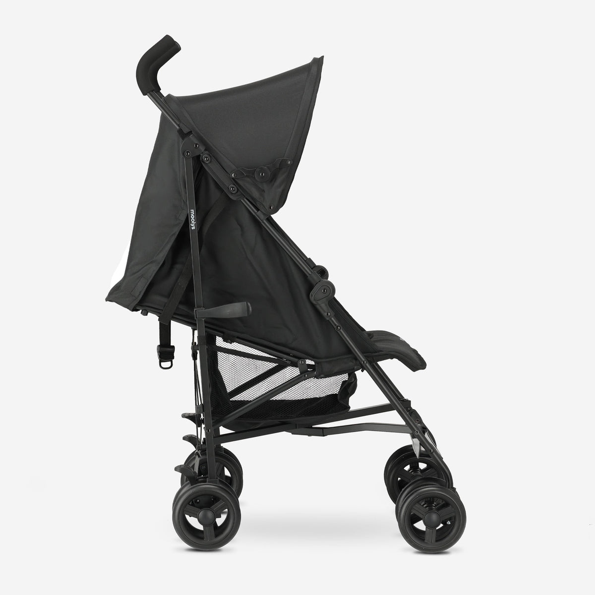 Mooiys Zeke Umbrella Stroller - 5-Point Harness - Suitable for Children up to 22 kg - Black