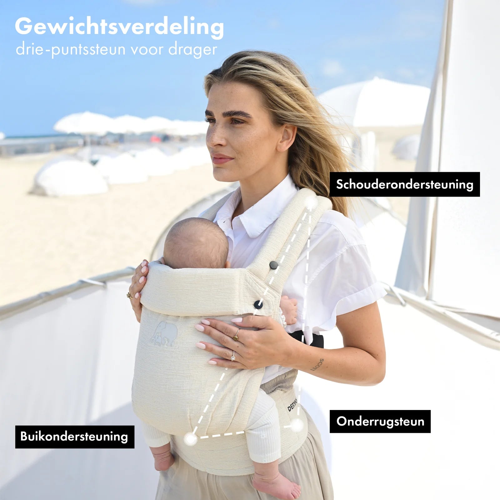 Baby carrier Embrace Soft Knit Cream