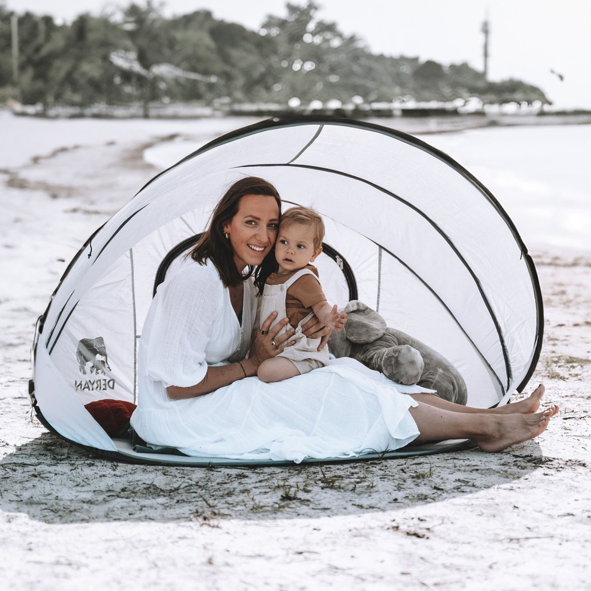 Strandtält XXL Silver