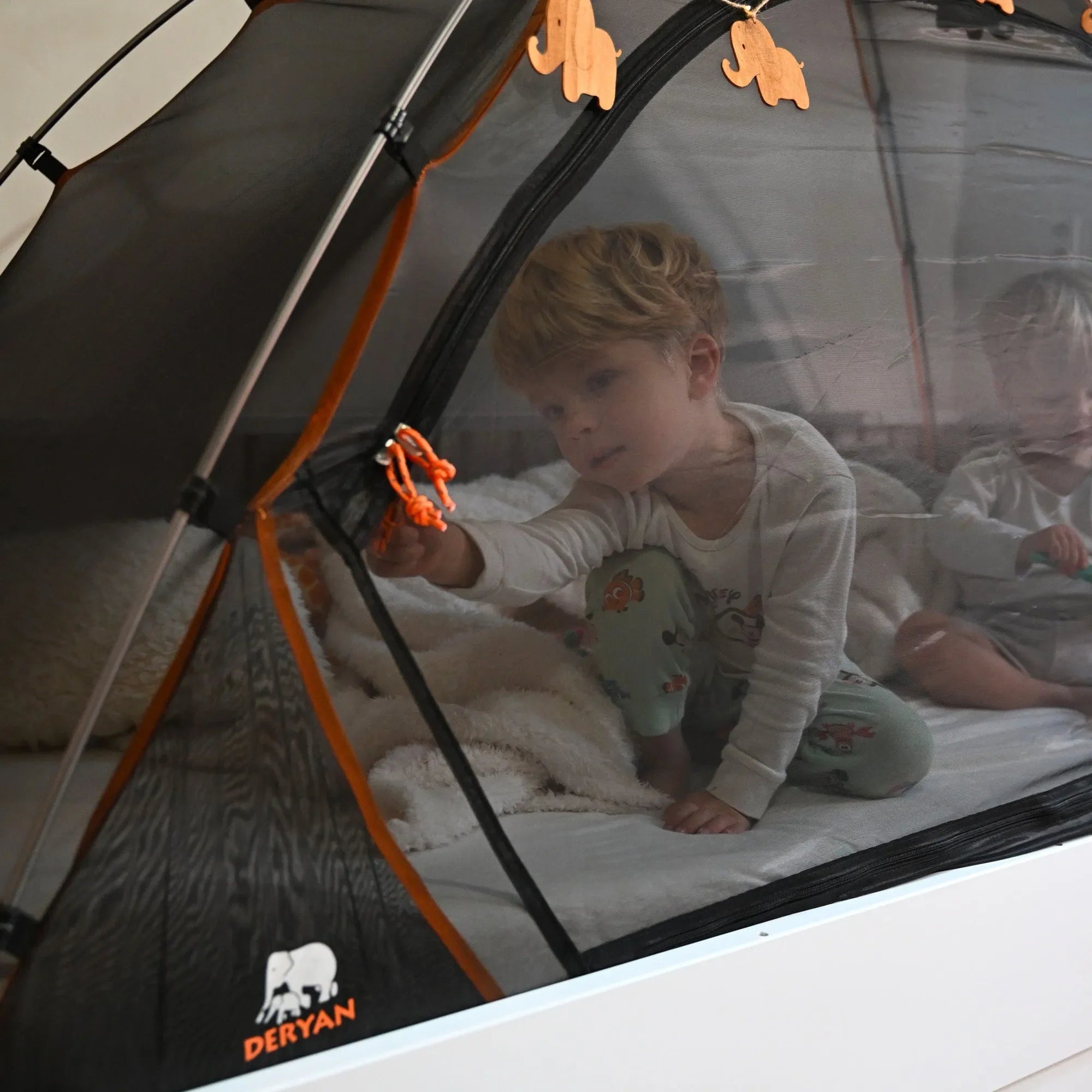 Black Bed Tent 200x90 cm Mosquito Net