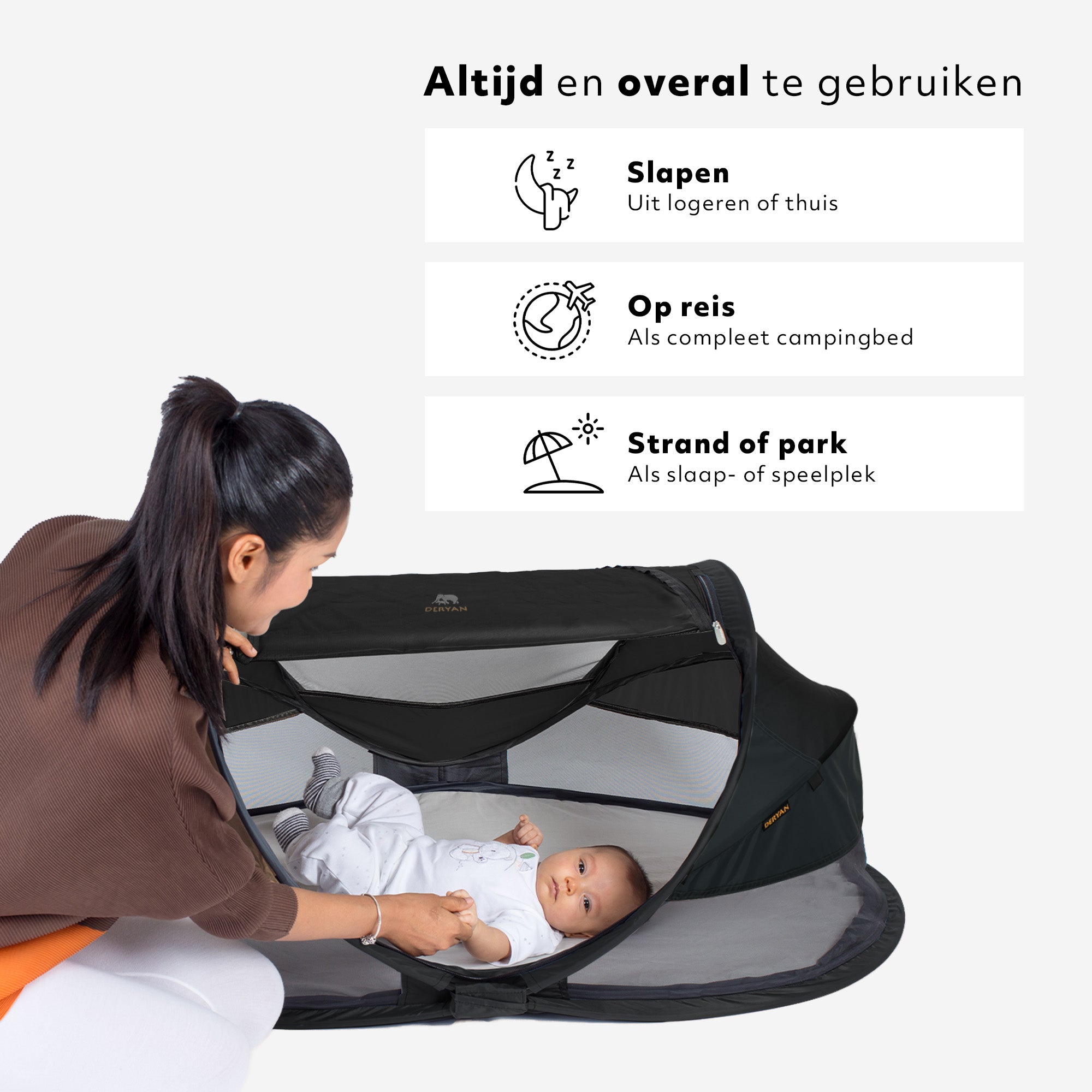 reisebett zelt deryan Pop-up-Reisebett 0–2,5 Jahre mit Matratze