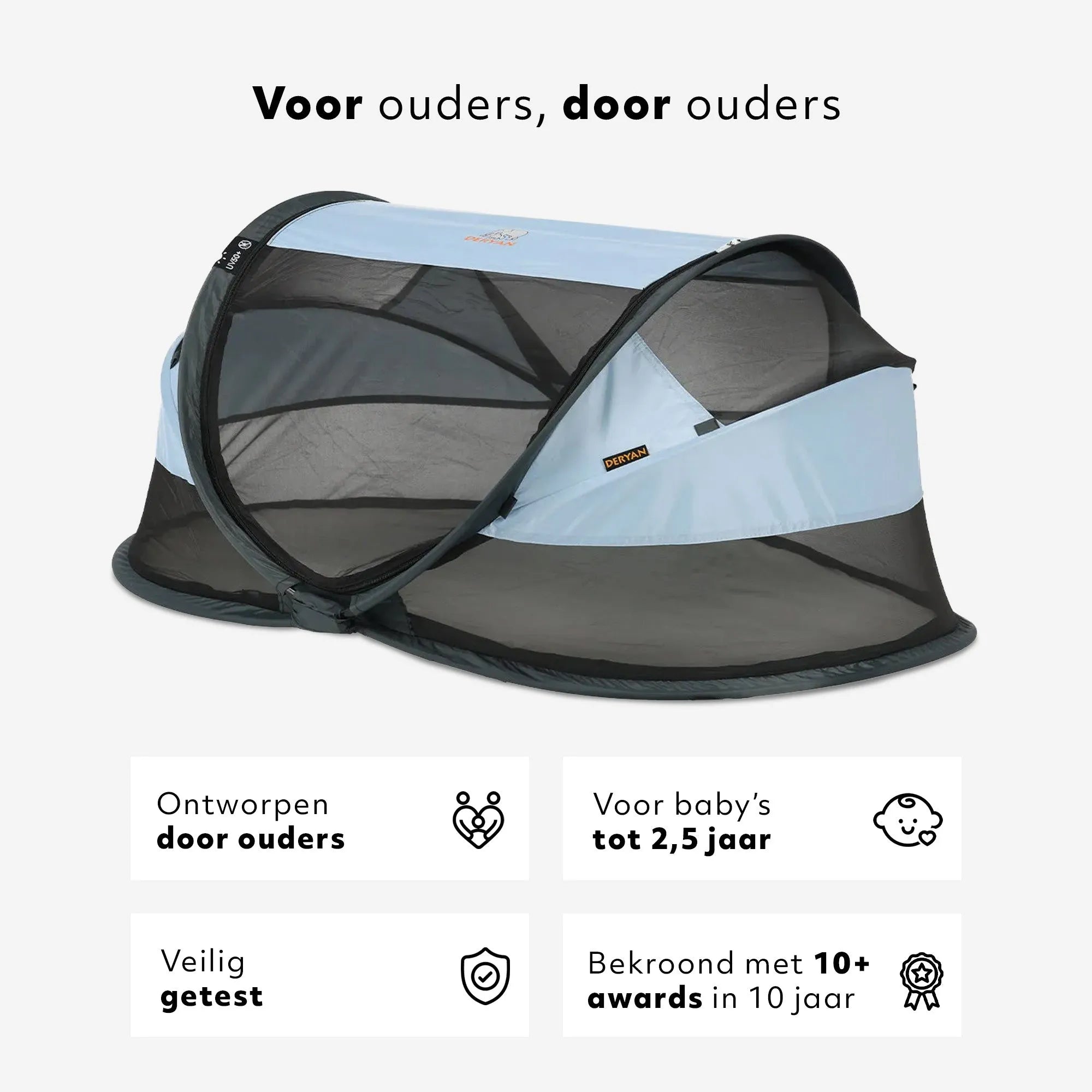 Reisebett Pop-Up 0–2,5 Jahre, 50 % UV-Schutz