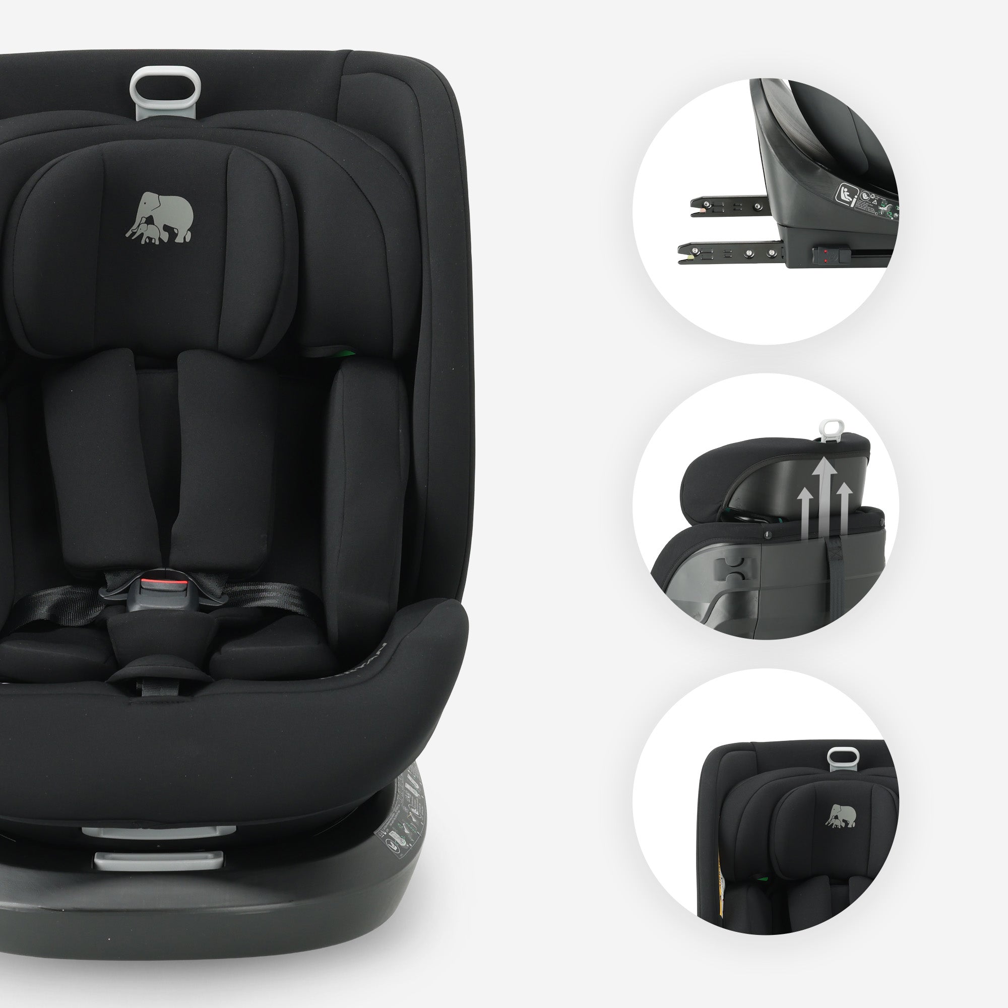 Cassie Luxe I-size Autostoel - Groep 0-1-2-3 - Isofix - Draaibaar 360°