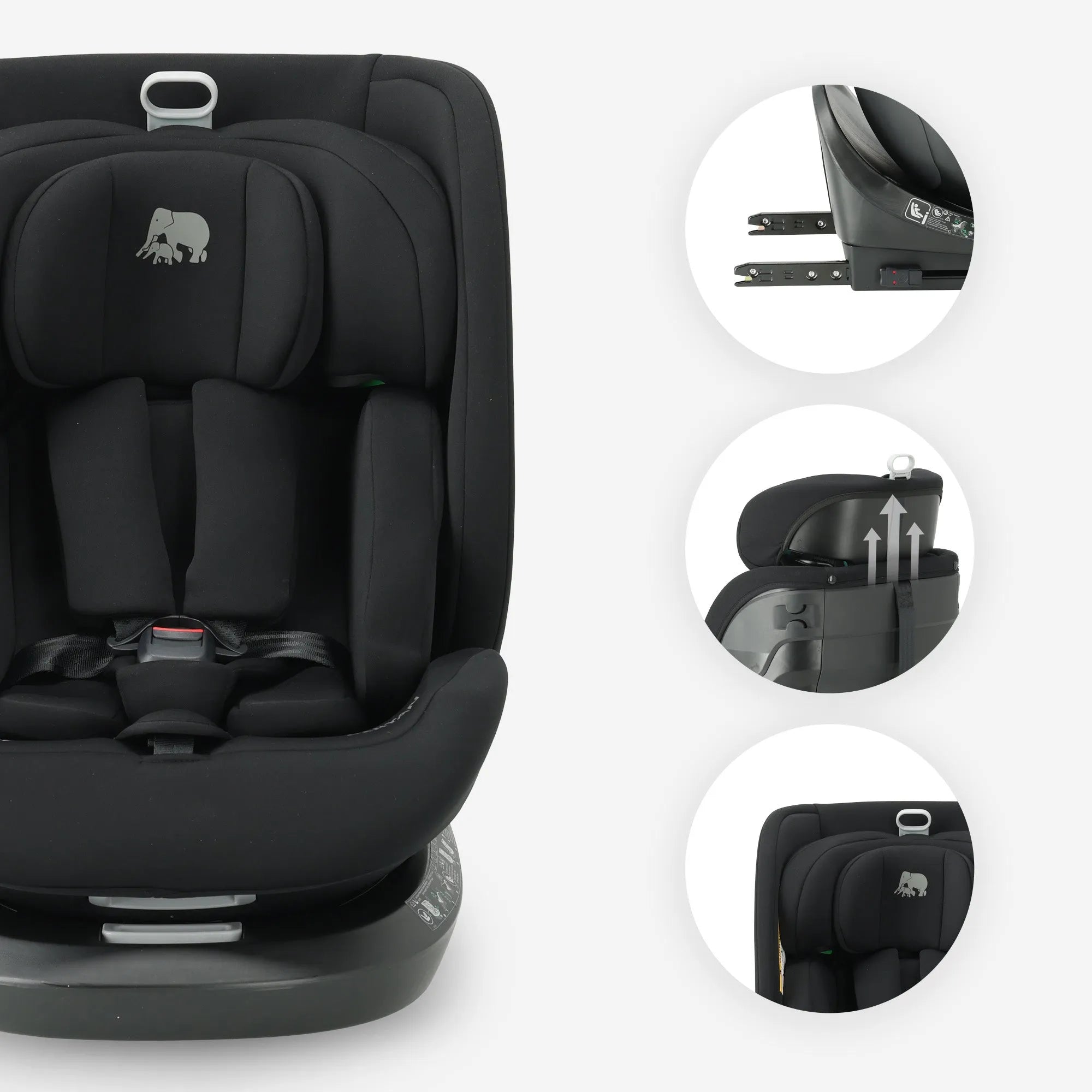 Cassie Luxe I-size Car Seat - Group 0-1-2-3 - Isofix - Rotates 360°