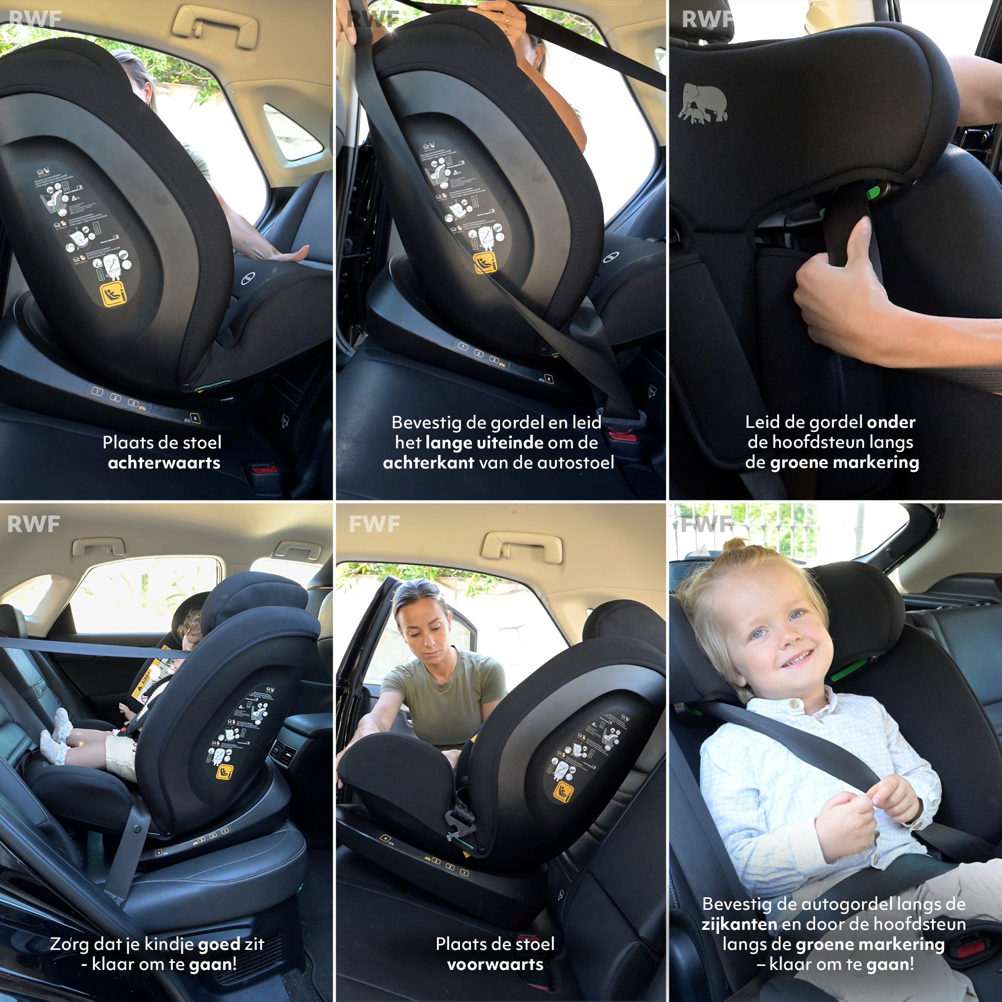 Fotelik samochodowy Clyde I-Size - Odpowiedni od 40 do 150 cm - Grupa 0/1/2/3 - Mocowany pasem