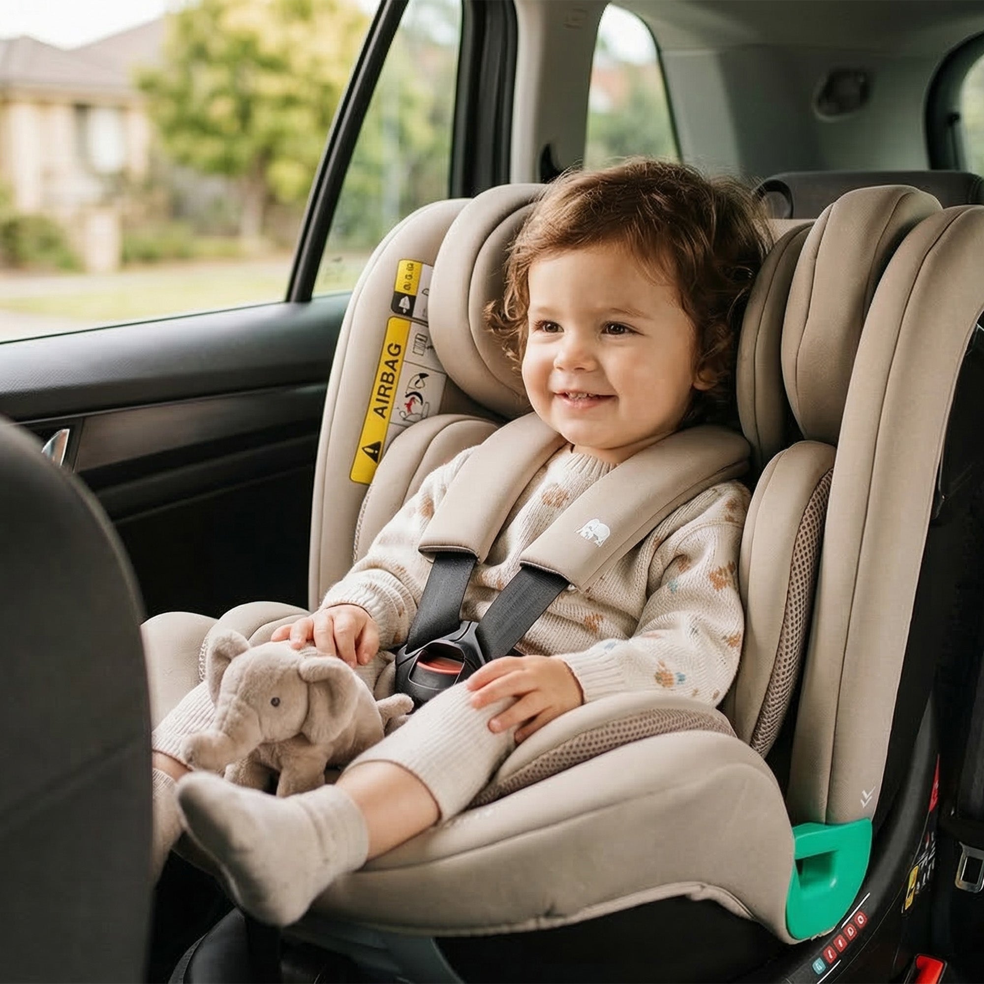 Colin Luxe i-Size/Isofix 360° Car Seat 40–150 cm – 0–36 kg – Truffle Sand