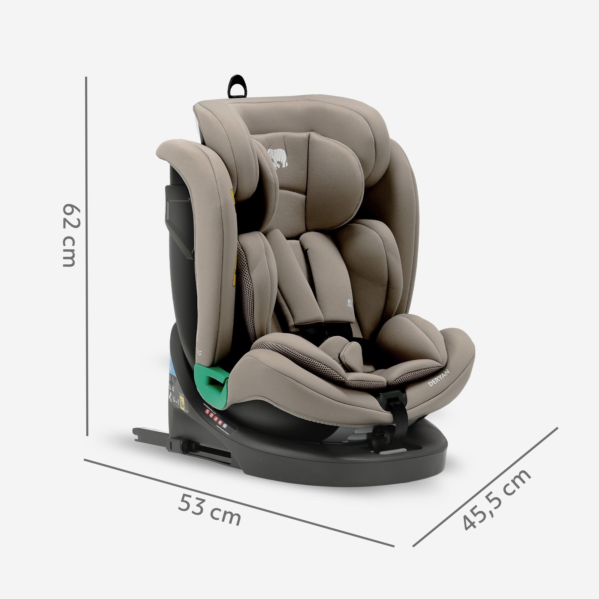 Colin Luxe i-Size/Isofix 360° Car Seat 40–150 cm – 0–36 kg – Truffle Sand