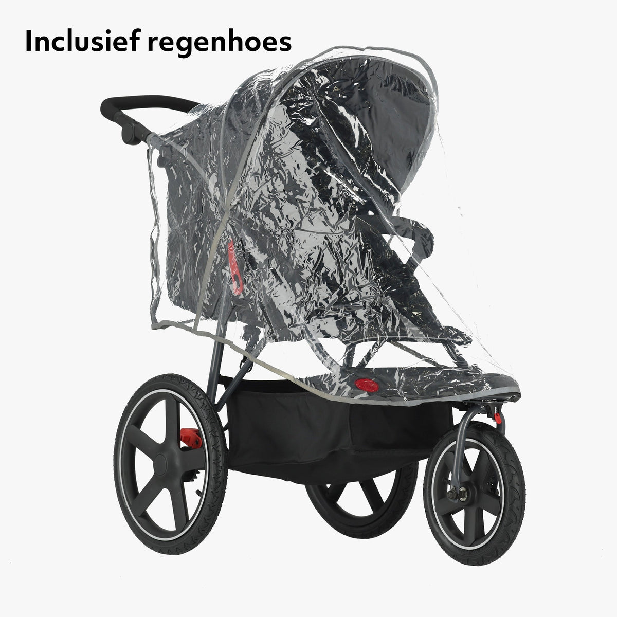 Mooiys Cruze Jogger Running Stroller - Black