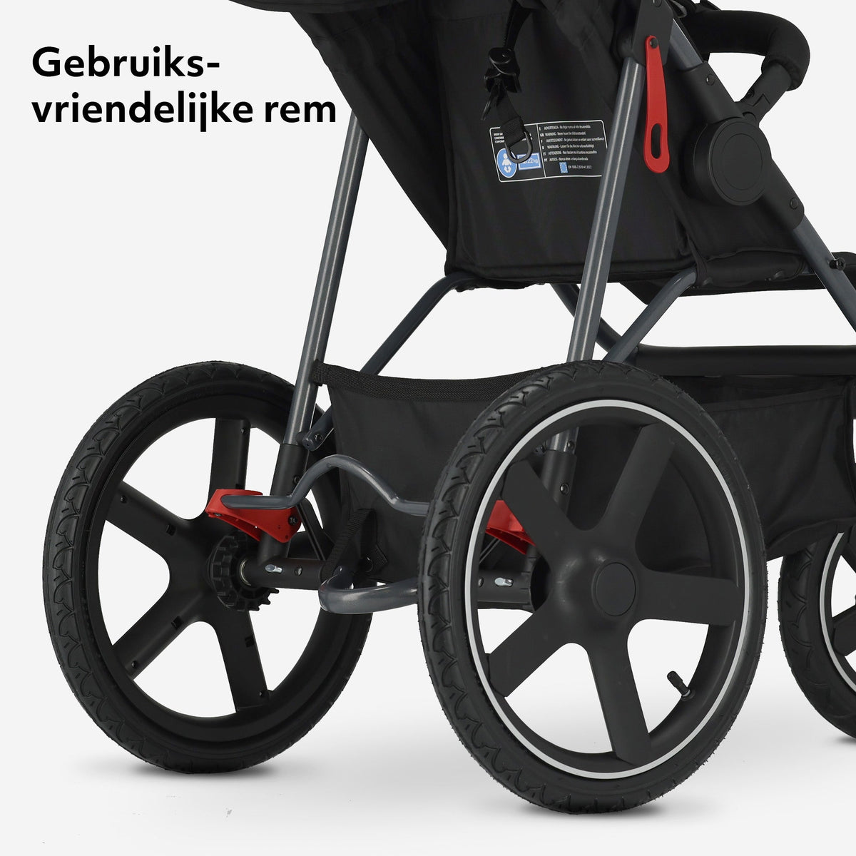 Mooiys Cruze Jogger Running Stroller - Black