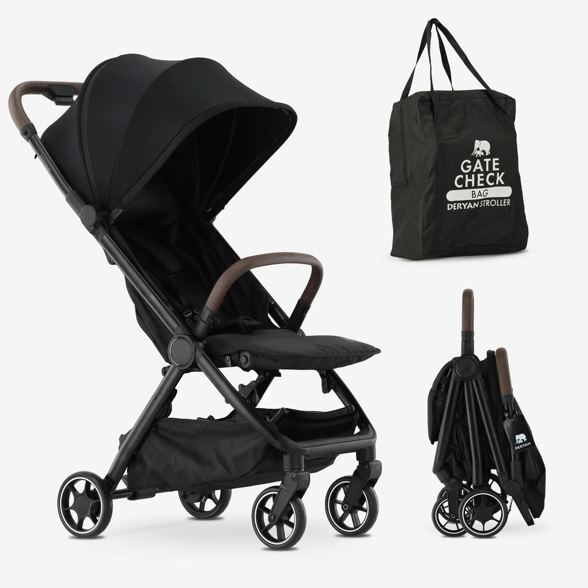Air buggy キャリー deryan-air-buggy-zwart-
