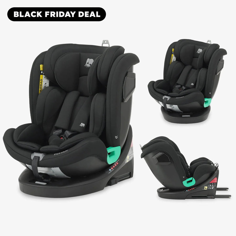 Colin Luxe i-Size-autostol 0–36 kg, Isofix, 360° – Sort