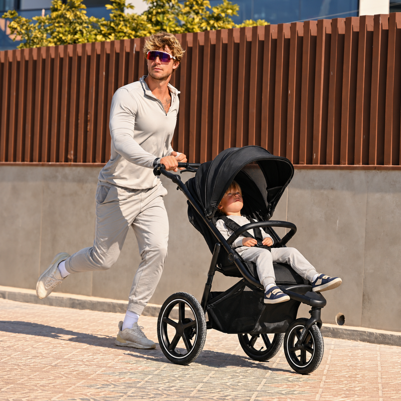 Bolt Hardloop Kinderwagen Zwart