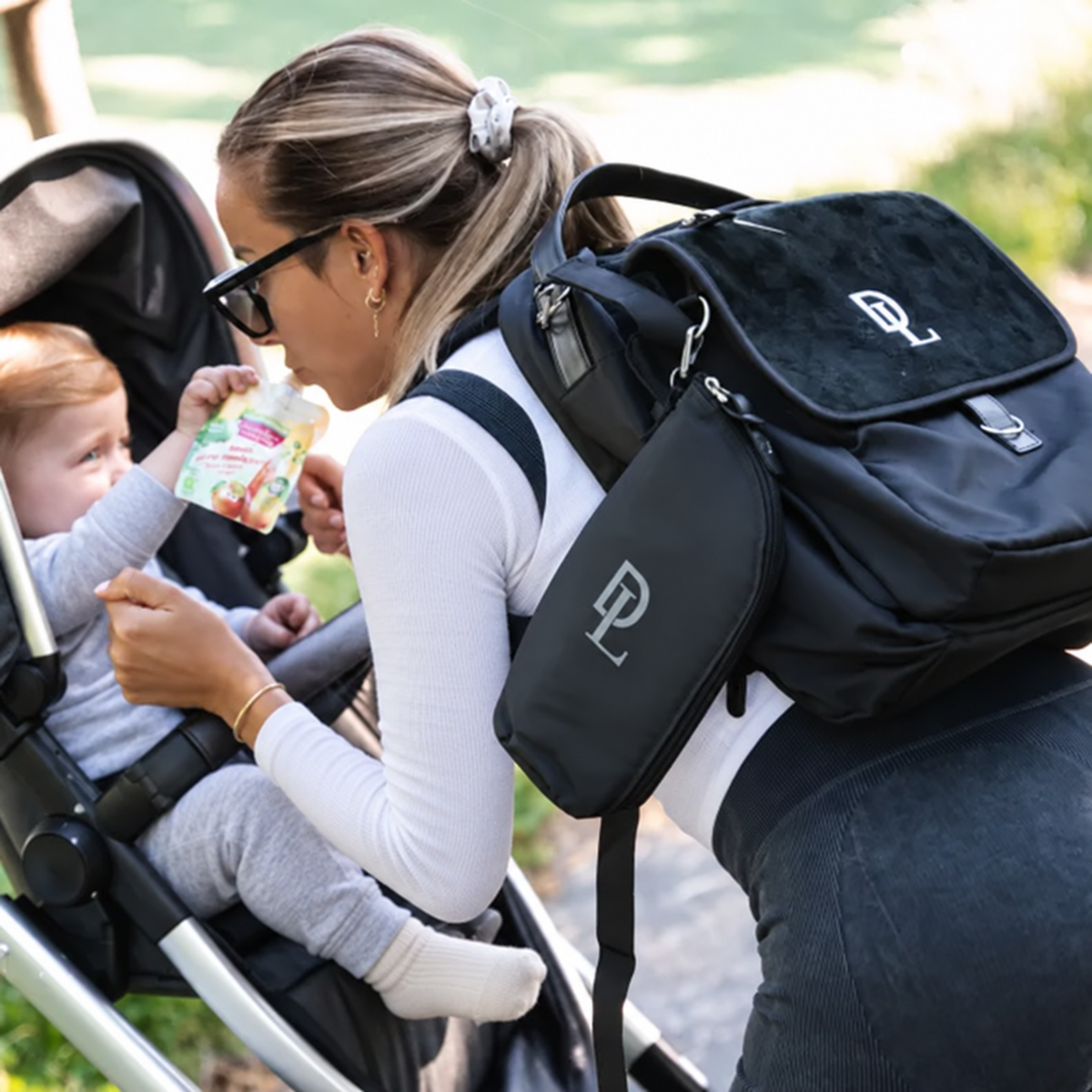 Three-Piece Diaper Bag Black