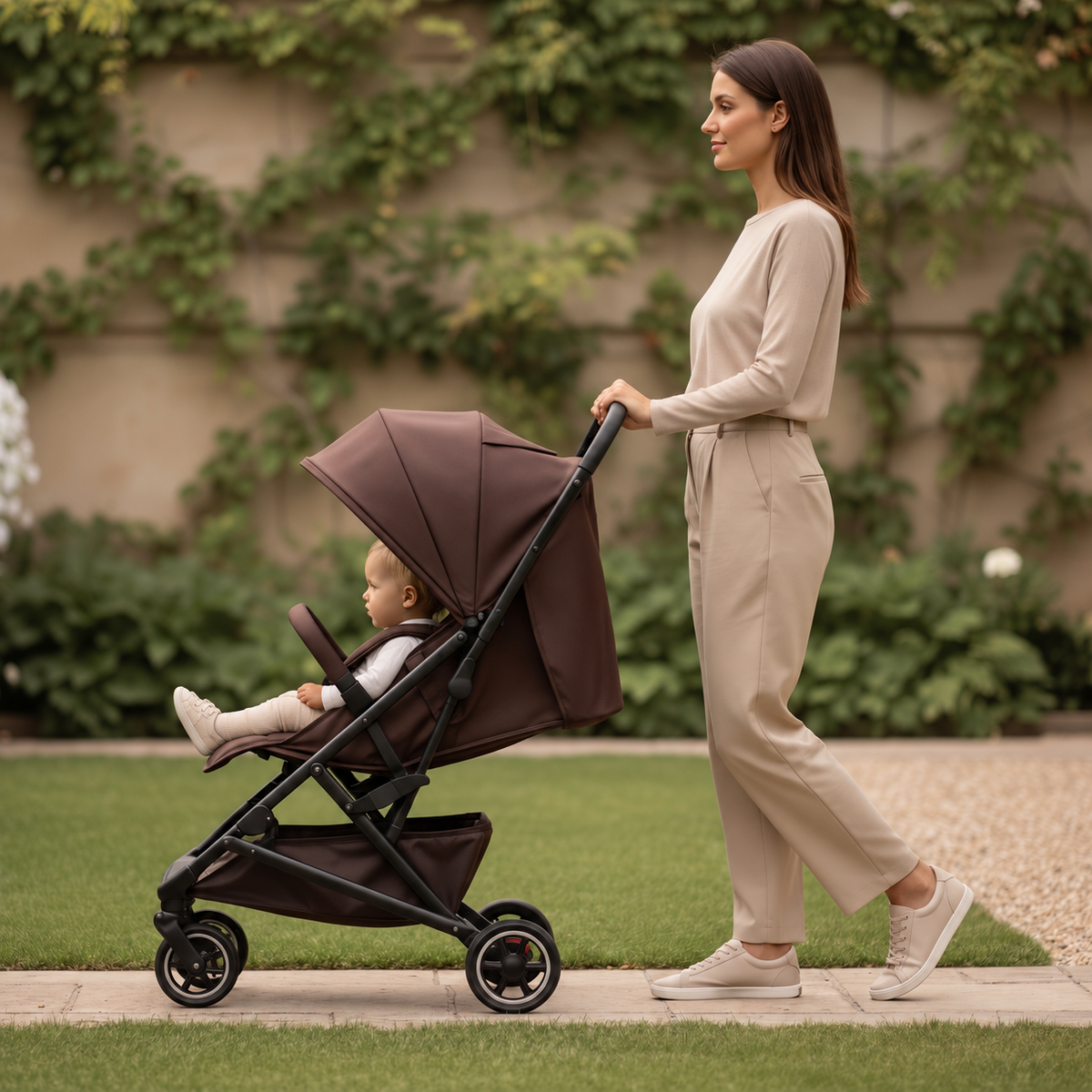 Luxury Easy² Lightweight Stroller - Chocolate