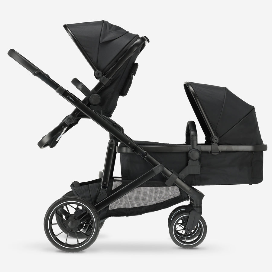 Evy² Duo Stroller, Black, 2-in-1
