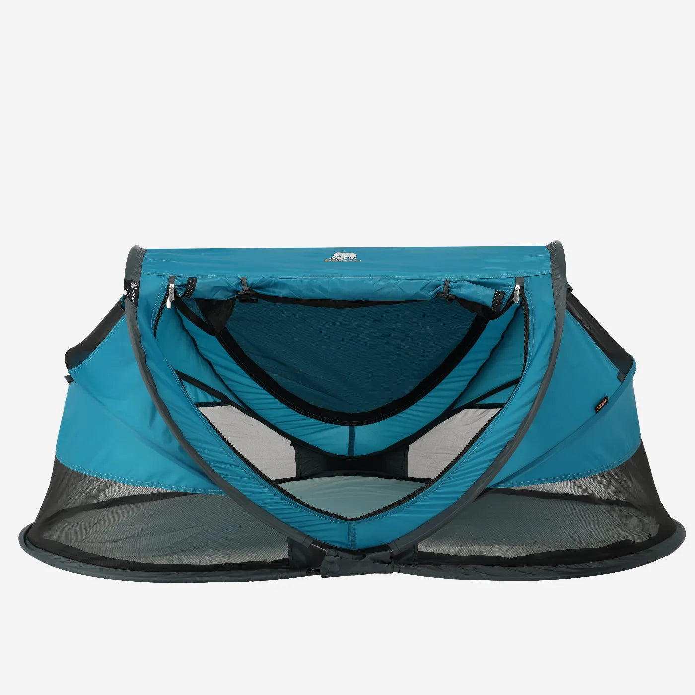 Toddler Luxe Ocean - blue pop-up toddler travel bed with UV50 protection and mosquito net, under €100. Lightweight, breathable and ready in 2 sec. Ideal for vacation, camping and outdoor sleeping.
Keywords: Toddler Luxe Ocean, under €100, blue toddler travel bed, pop-up camping bed, UV protection child, mosquito net, lightweight toddler bed, DERYAN tent