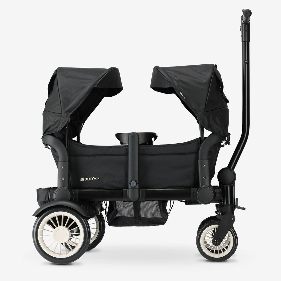 Sandy Luxe Foldable Wagon - Beachwagon - Duowagen Black