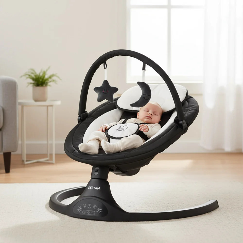 Silla mecedora eléctrica de madera