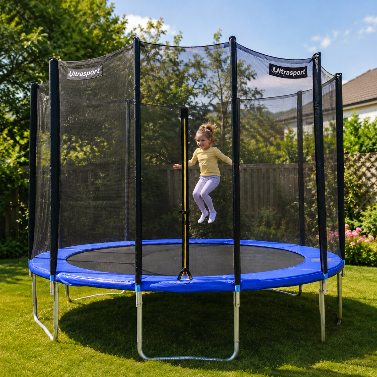Ultrasport Trampoline Safety Net 305 cm - Trampoline Safety Net - Blue