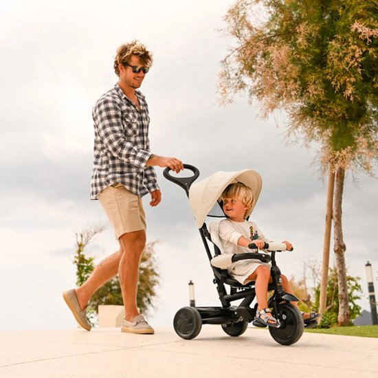 Adventurer Tricycle with push bar Beige