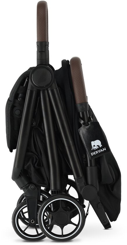 Airplane Buggy - Includes rain cover and transport bag - Black