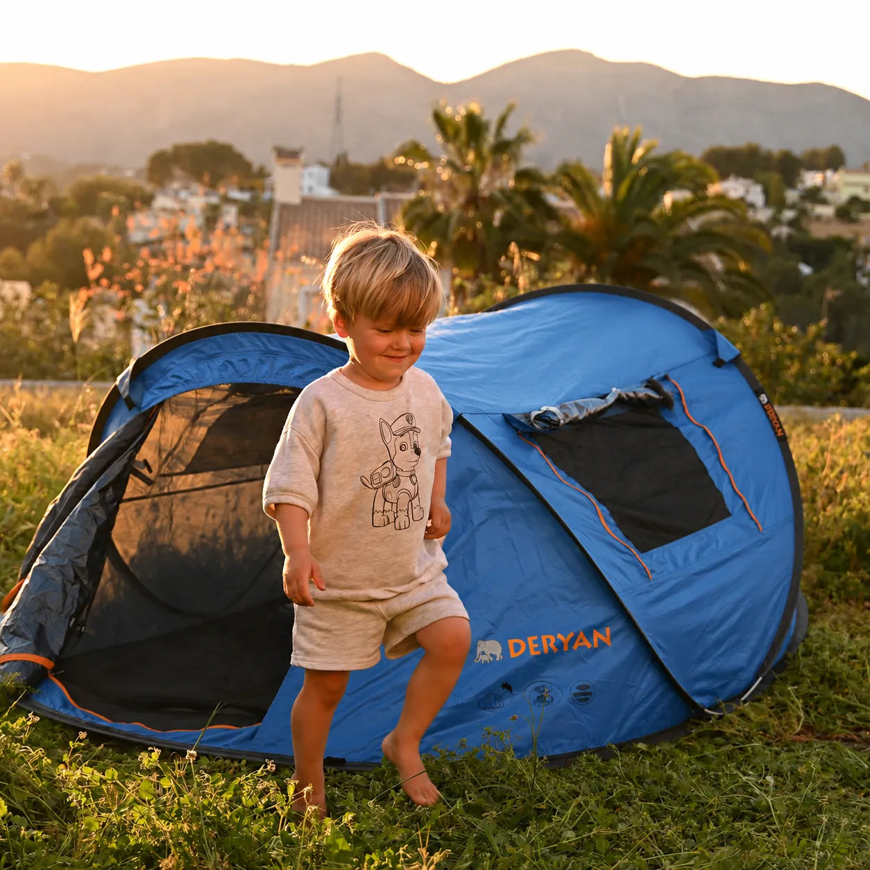 Pop-Up-Zelt Dome 2000 mm Wassersäule Navy