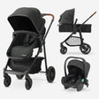 Cochecito Mooiys Kai - Sistema de viaje 3 en 1 - Negro