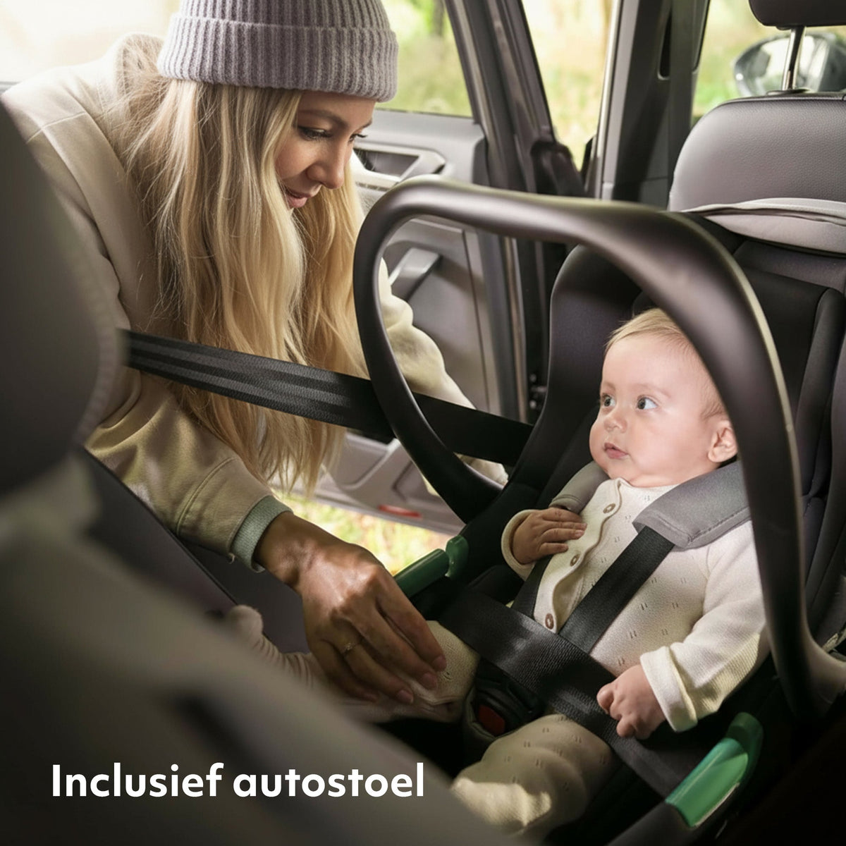 Mooiys Kai Stroller - 3-in-1 Travel System Stroller - Black