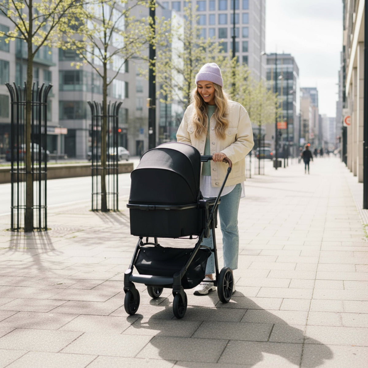 Mooiys Kai Stroller - 3-in-1 Travel System Stroller - Black