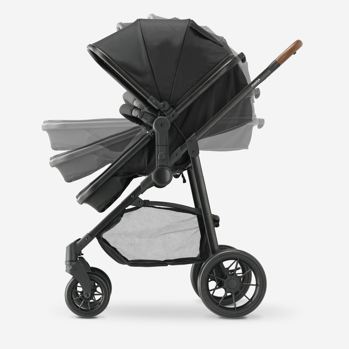 Mooiys Kai Stroller - 3-in-1 Travel System Stroller - Black