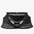 Peuter Luxe Pop-up travel bed black with mosquito net smaller than 1 mm and self-inflating mattress